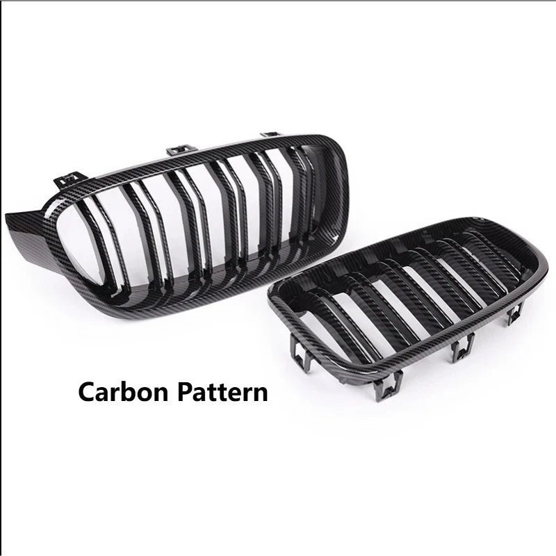 Calandre avant BMW Série 3 F30 F31 F35 2013-2019 noir brillant ou aspect carbone