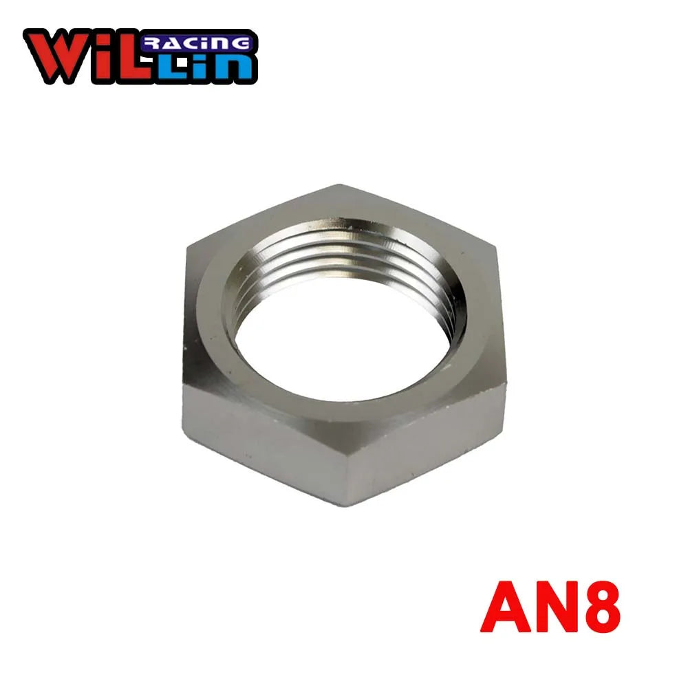 WILLIN - 2pcs/pack Aluminum AN 3 4 6 8 10 12 16 AN Hex Nut Bulkhead Fittings Hose Adapter Fittings Black/Blue/Silver WL924 WILLIN - 2pcs/pack Aluminum AN 3 4 6 8 10 12 16 AN Hex Nut Bulkhead Fittings Hose Adapter Fittings Black/Blue/Silver WL924