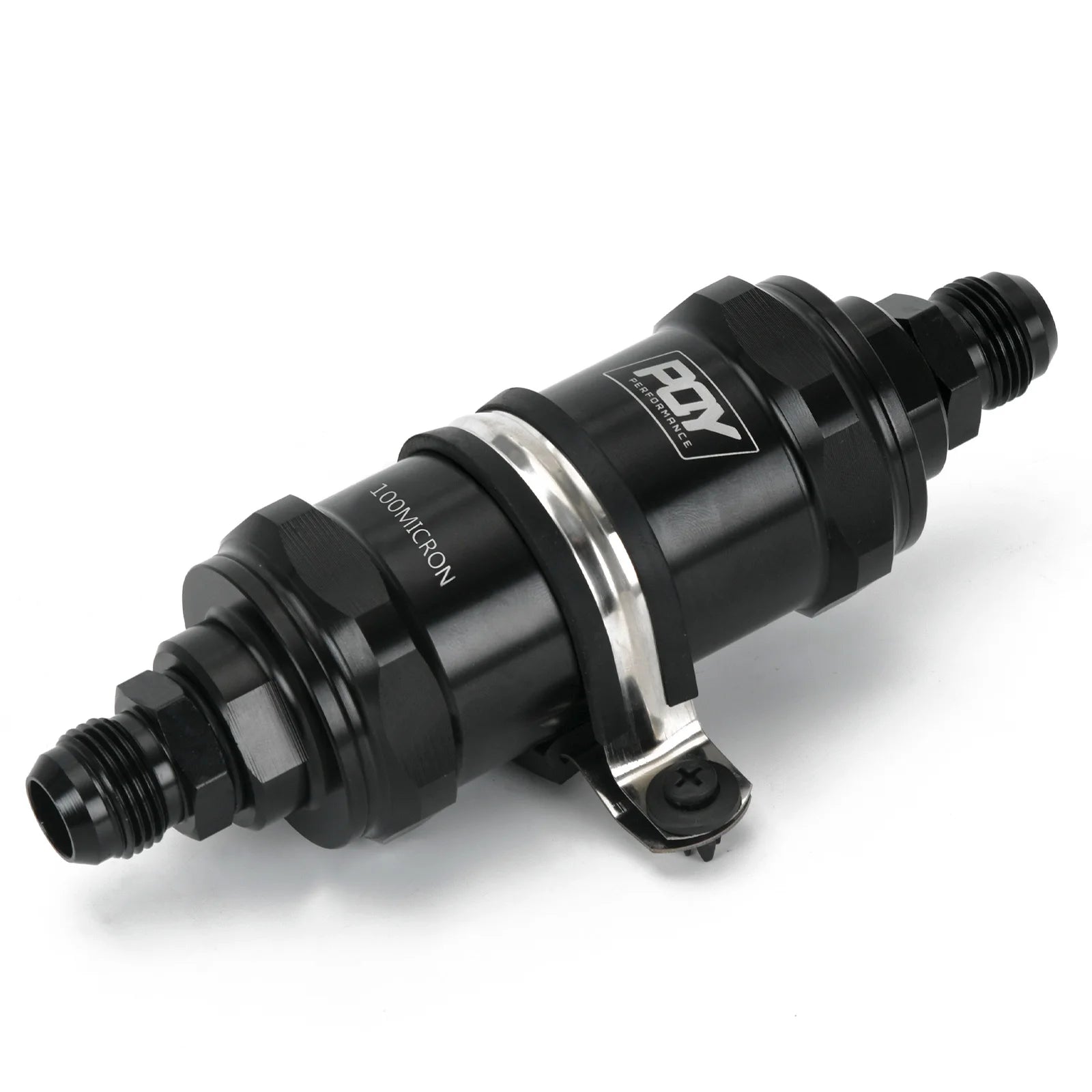 Reusable 10 Micron Stainless Steel Inline Fuel Filter Kit Protection w/ AN Fittings 6 8 10 Stainless Steel Insert