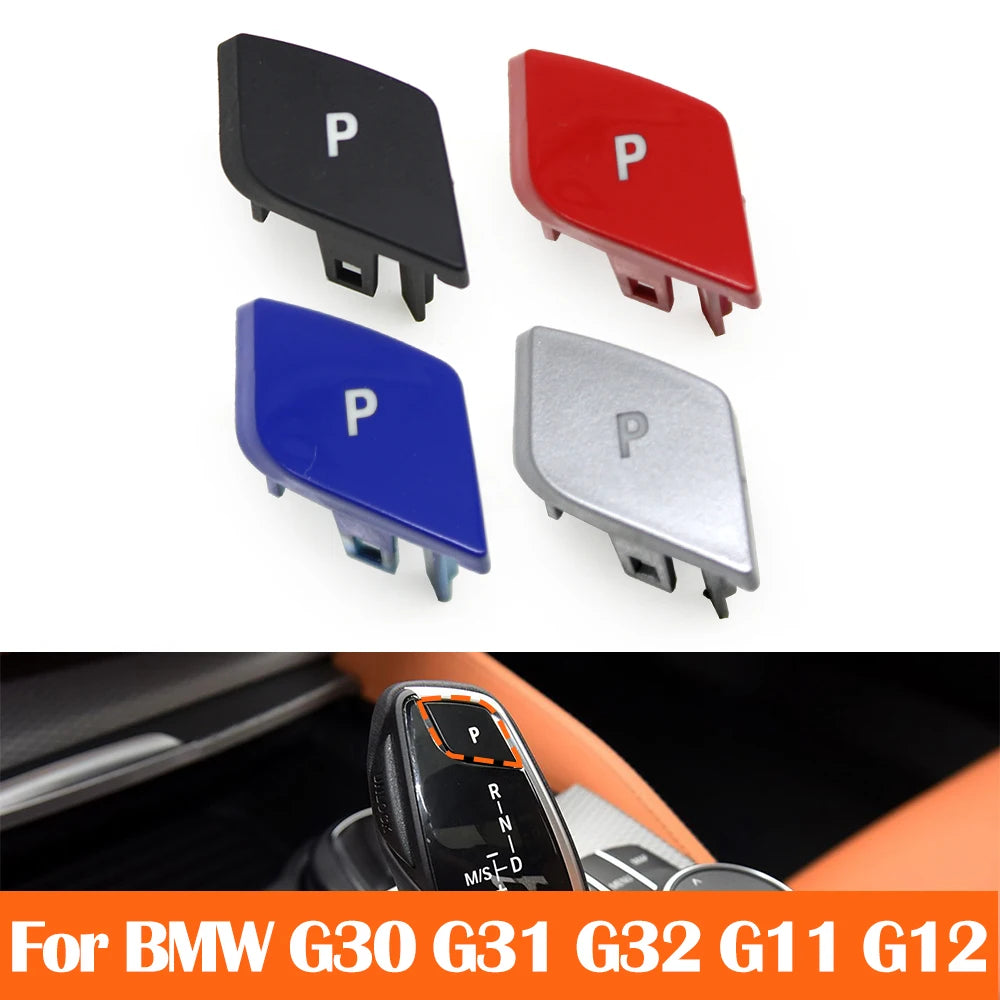 G30 G12 LHD RHD Car Gear Shifter Lever Auto Parking P Button Cover Cap Replacement For BMW 5 6 7 X3 X4 Series G31 G32 G11 G01