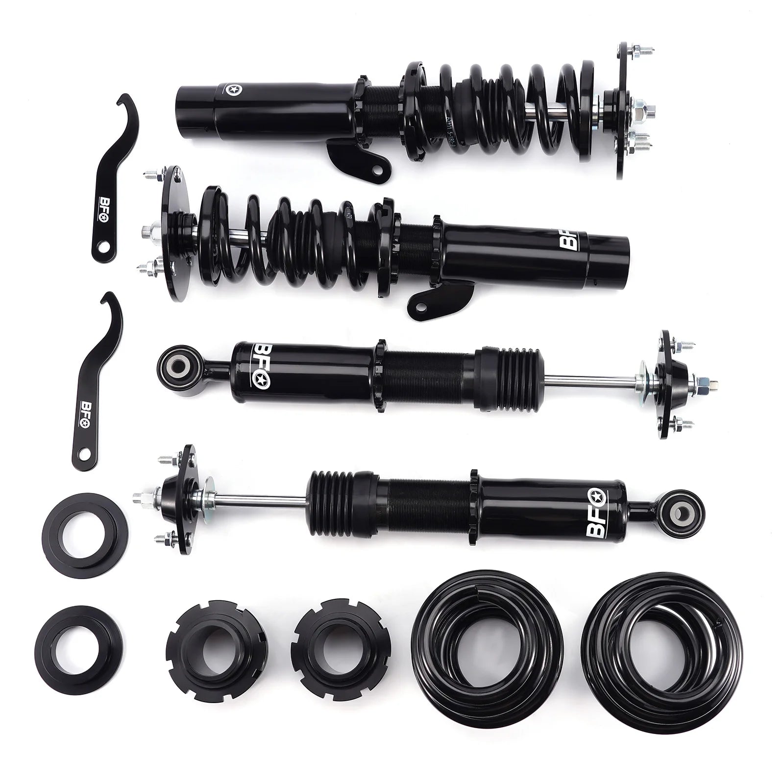 Front & Rear Coilovers Struts For BMW E46 318i 323Ci 328Ci 328i 323i 328is 323is Adjustable Height Shock Absorber Front Rear