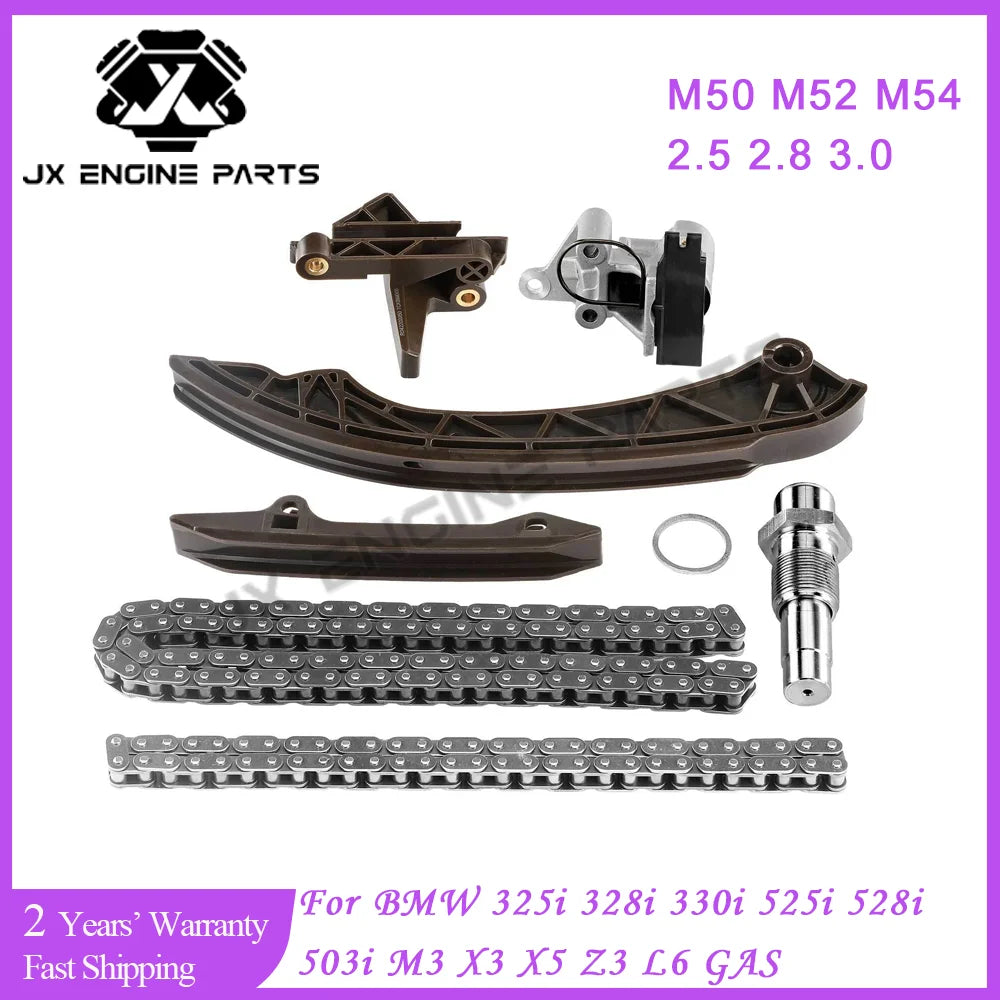 M50 M52 M54 Engine Timing Chain Kit For BMW 2.5 3.0 3.2 325i 328i 330i 525i 528i 503i M3 X3 X5 Z3 E36 E39 E46 E83 M54B25 M54B30