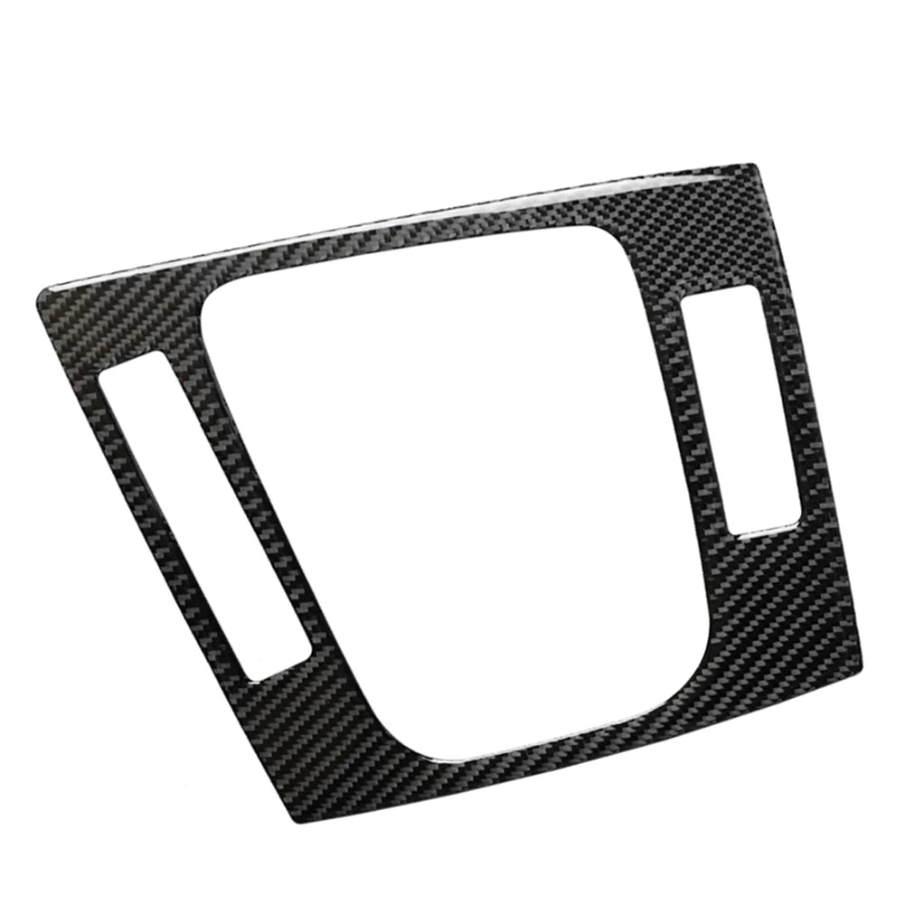 LHD Car Gear Shift Panel Cover Trim Carbon Fiber Pattern For BMW 3 Series E46 1998-2005