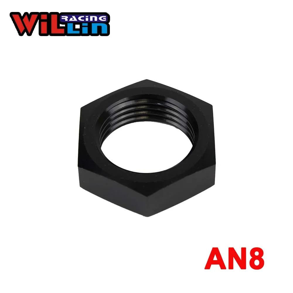 WILLIN - 2pcs/pack Aluminum AN 3 4 6 8 10 12 16 AN Hex Nut Bulkhead Fittings Hose Adapter Fittings Black/Blue/Silver WL924 WILLIN - 2pcs/pack Aluminum AN 3 4 6 8 10 12 16 AN Hex Nut Bulkhead Fittings Hose Adapter Fittings Black/Blue/Silver WL924