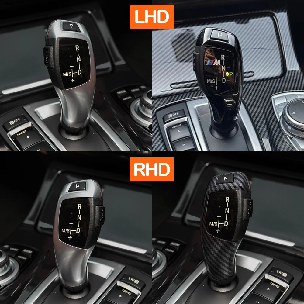 Contour de levier de vitesse BMW Série 1 2 3 4 5 7 X3 X4 noir brillant, chrome mat ou aspect carbone