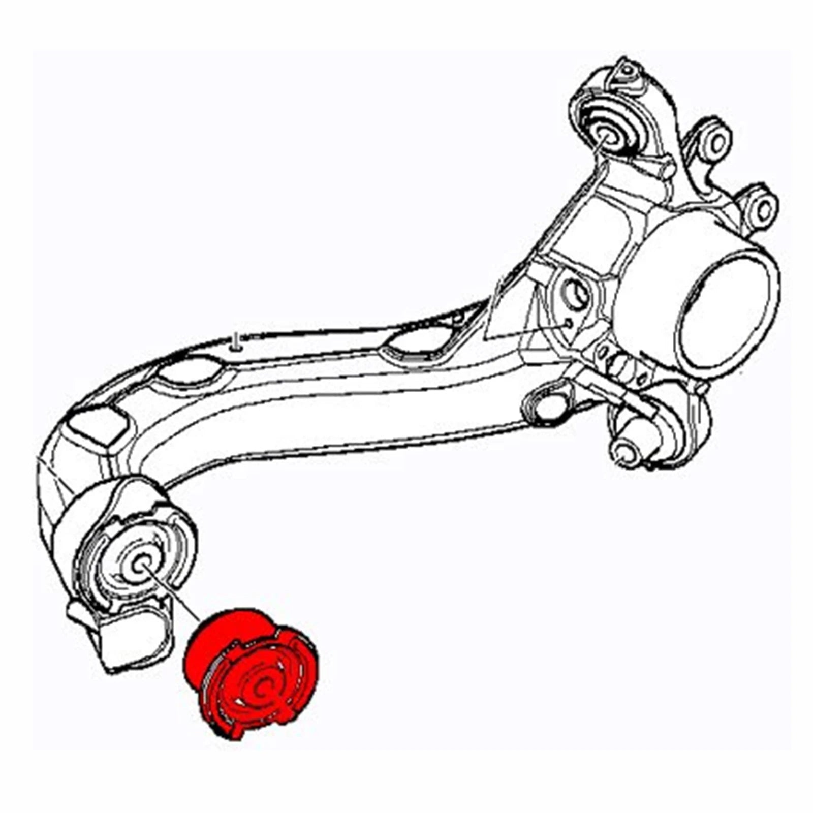 BEVINSEE 80A Polyurethane Rear Trailing Arm Bushings for BMW E46 E36 X3 E83, Replace for 33322228153,33326757885,33326770786