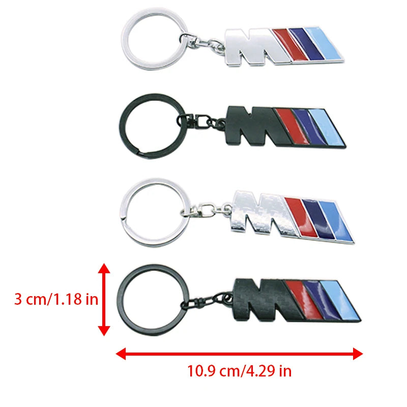 Car Logo Keychain Zinc Alloy Auto Key Ring Emblem Accessories For BMW M Performance E36 E60 E90 X2 X1 X3 X5 E46 E39 E70 M3 M5 M6