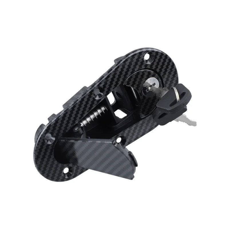 2Pcs Car Hood Lock Kit Universal Racing Car Hood Pin Engine Bonnet Latch Lock Kit Refitting Car Accessorie Black / Carbon