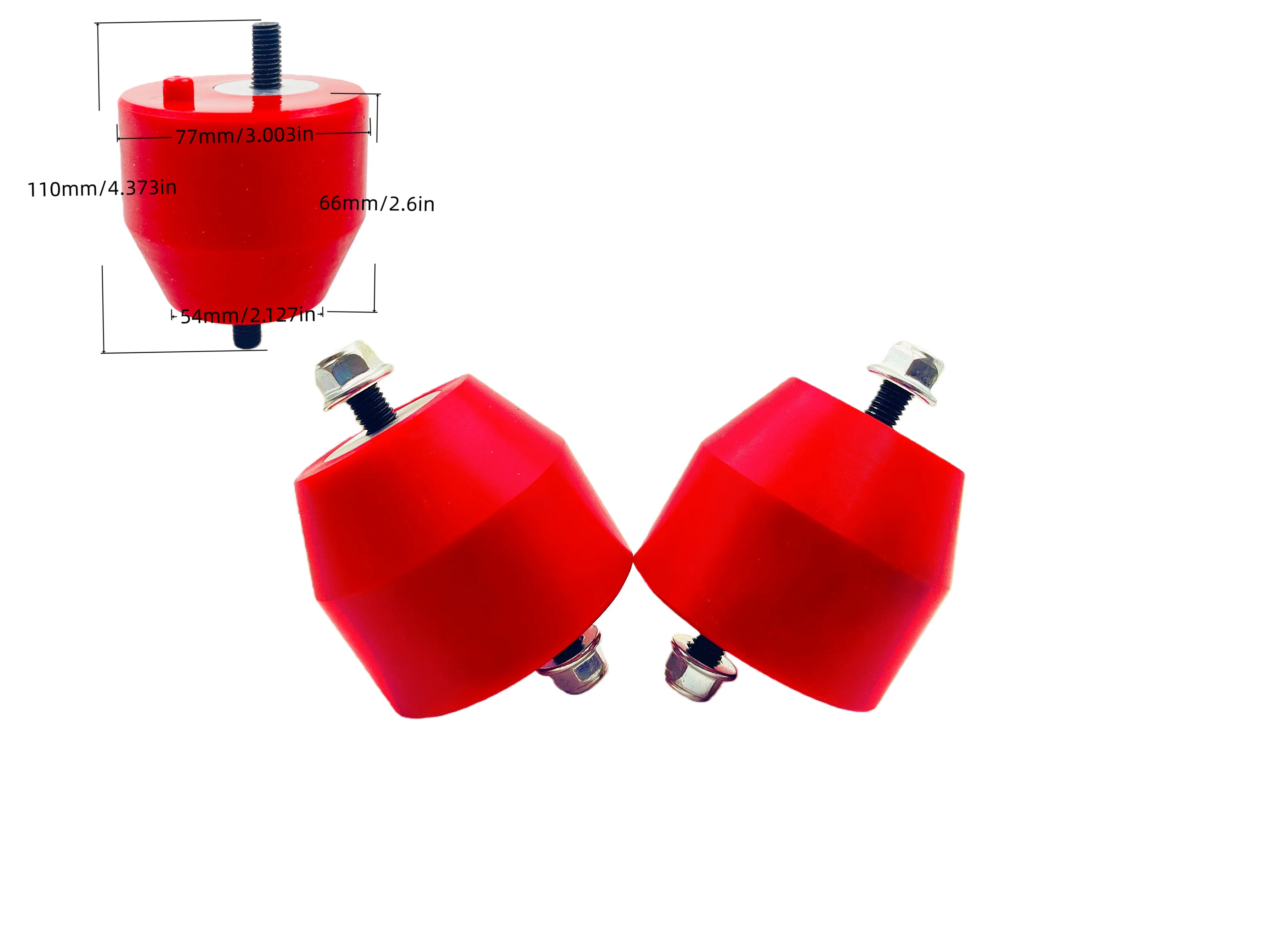 For BMW E36 E46 Compact Z3 Z4 Inline 6CYL RED Polyurethane Engine and Transmission Bracket Bushings 2-piece and 4-piece Set