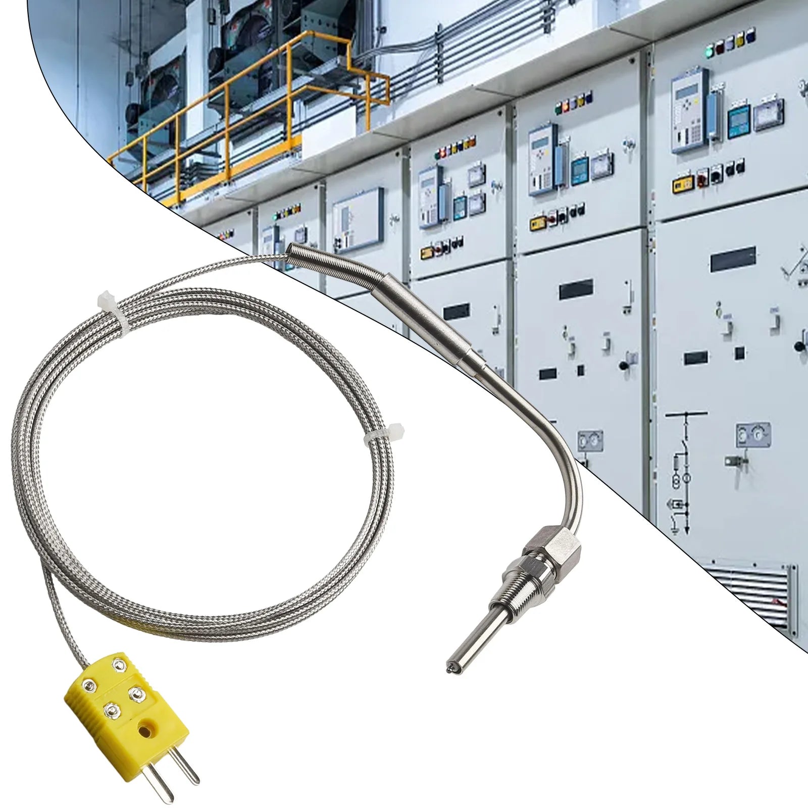 EGT K Type Thermocouple Exhaust Probe High Temperature Sensors 1/8" NPT Threads  Adjustable Pressure Lock Mini K Type Connector