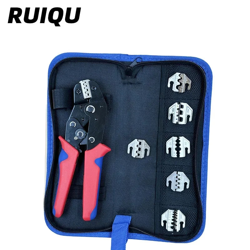 Crimping Tool Set SN-58B Kit for XH2.54 Tab2.8 4.8 6.3 Ferrule Wire End,Open Barrel,Insulated and PV Conncetors Crimper