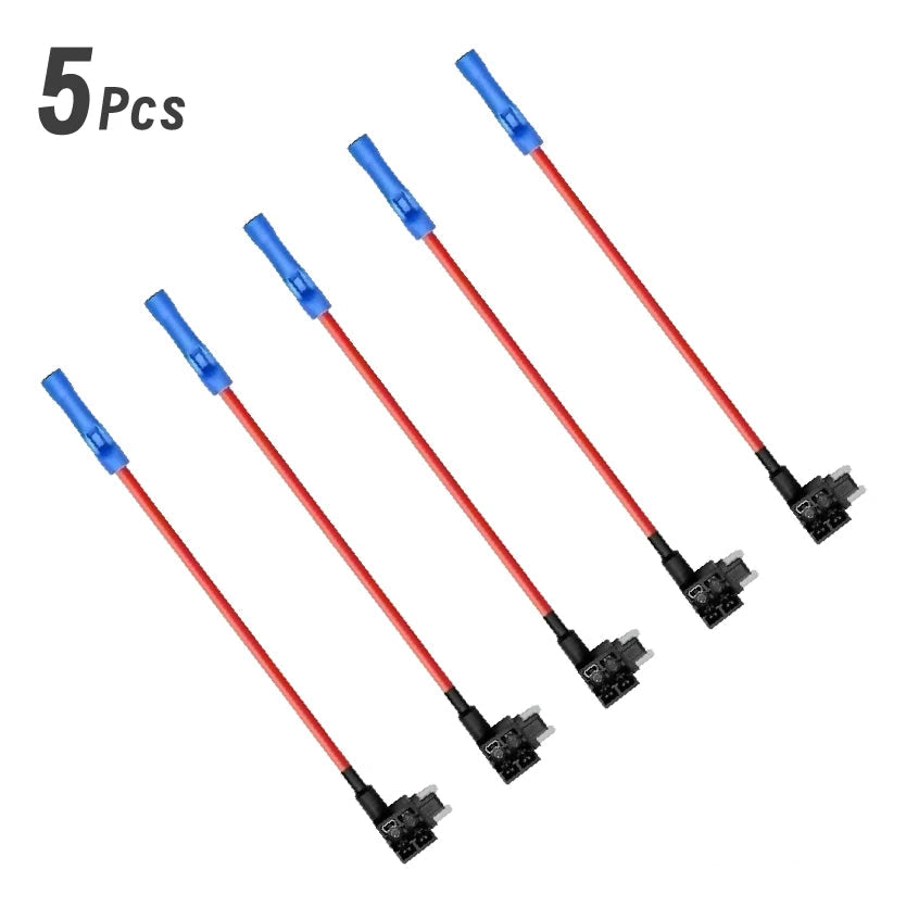 Lot de 5 adaptateurs porte-fusible additionnels 12V format mini