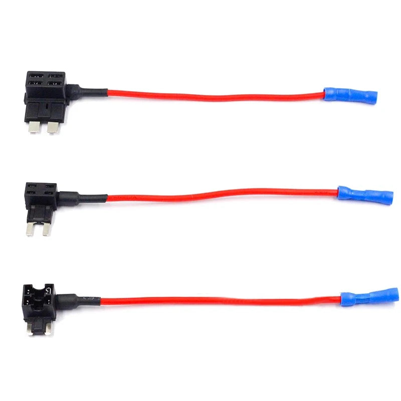 Adaptateurs porte-fusible additionnels 12V avec fil en trois formats différents