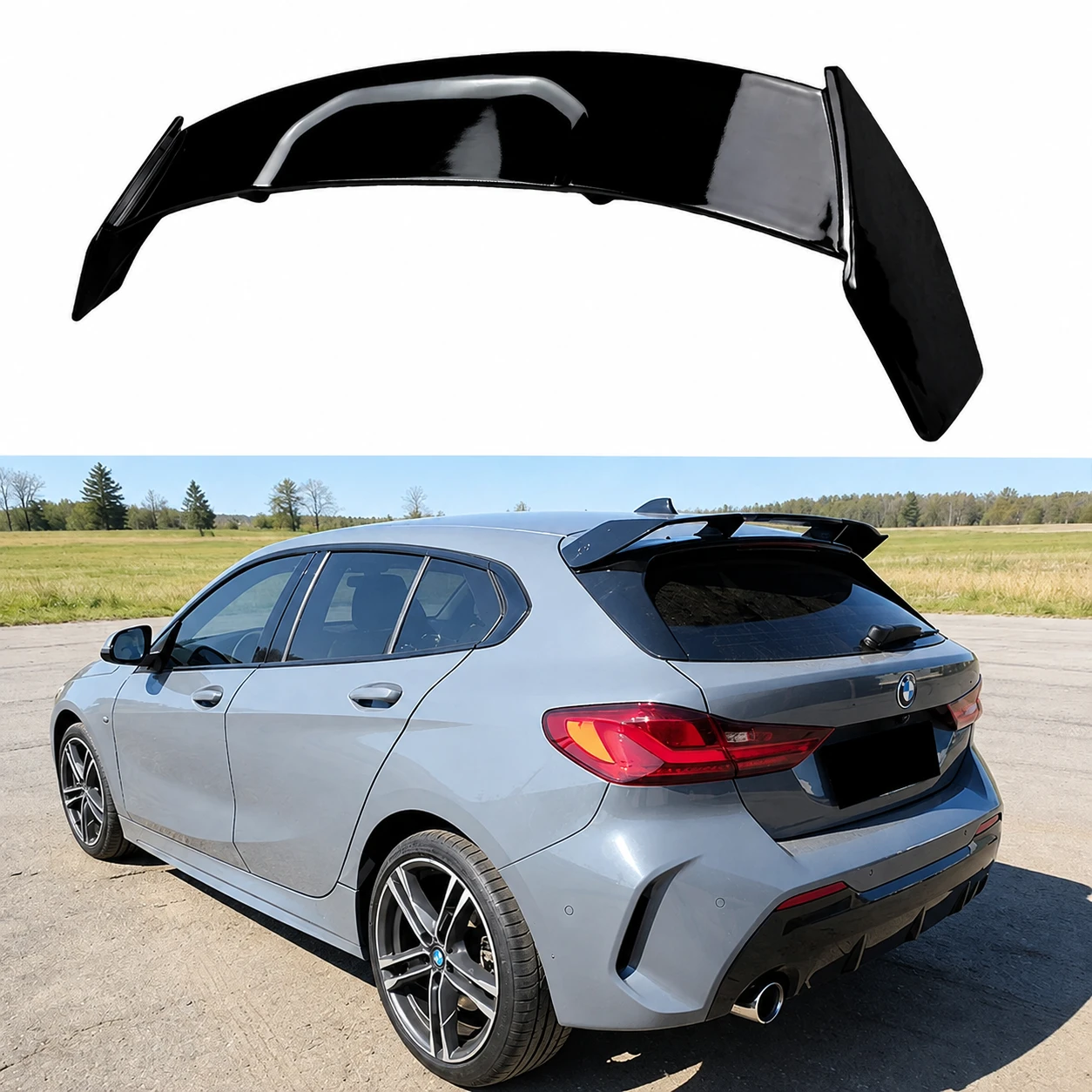 Aileron arrière style M Performance pour BMW Série 1 F40 Hatchback 116i 120i 118i 116d 118d 120d 128ti 2019-2024