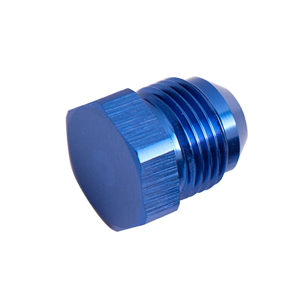 Bouchon DASH AN mâle hexagonal en aluminium anodisé bleu, vue produit