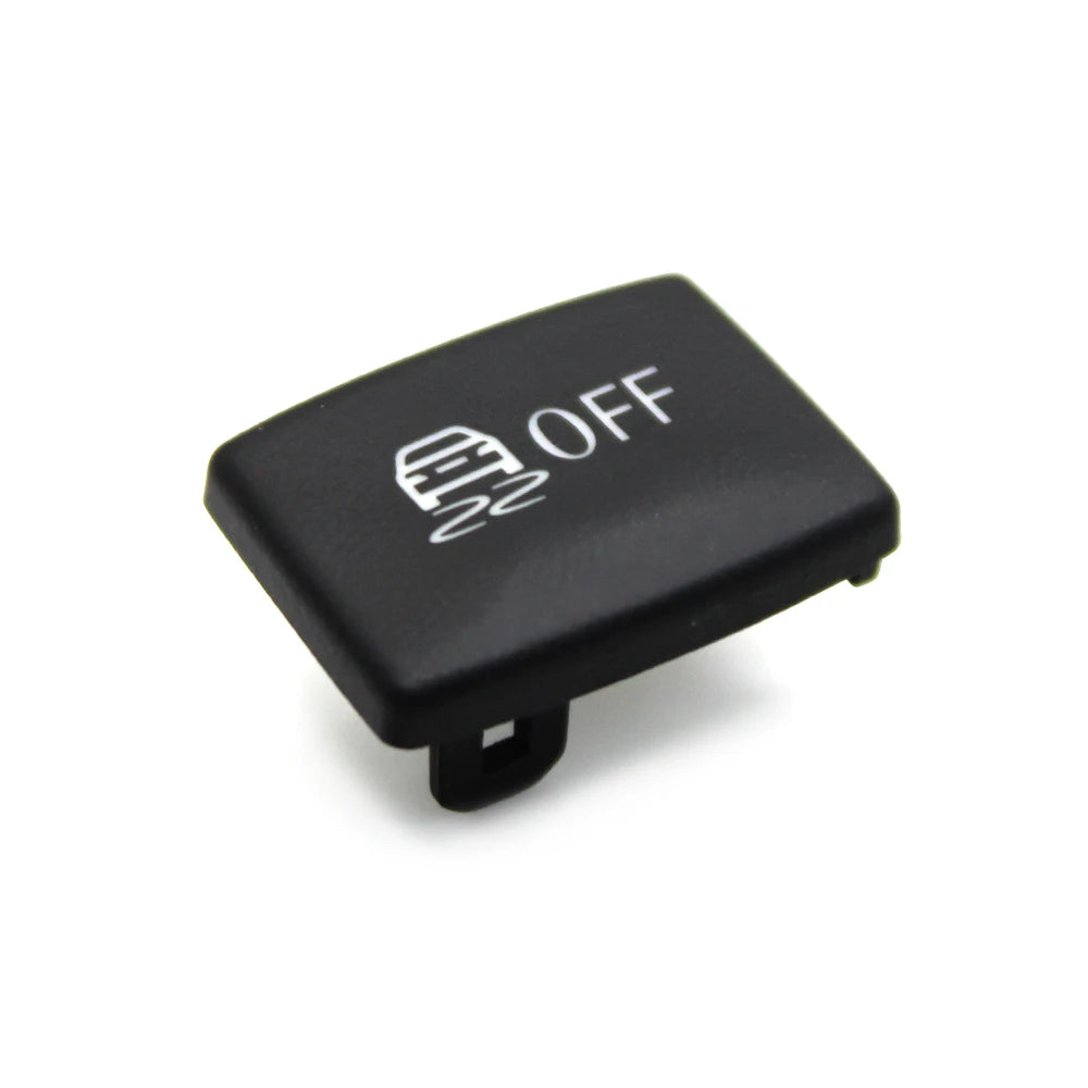 Bouton BMW noir OFF présenté seul sur fond blanc