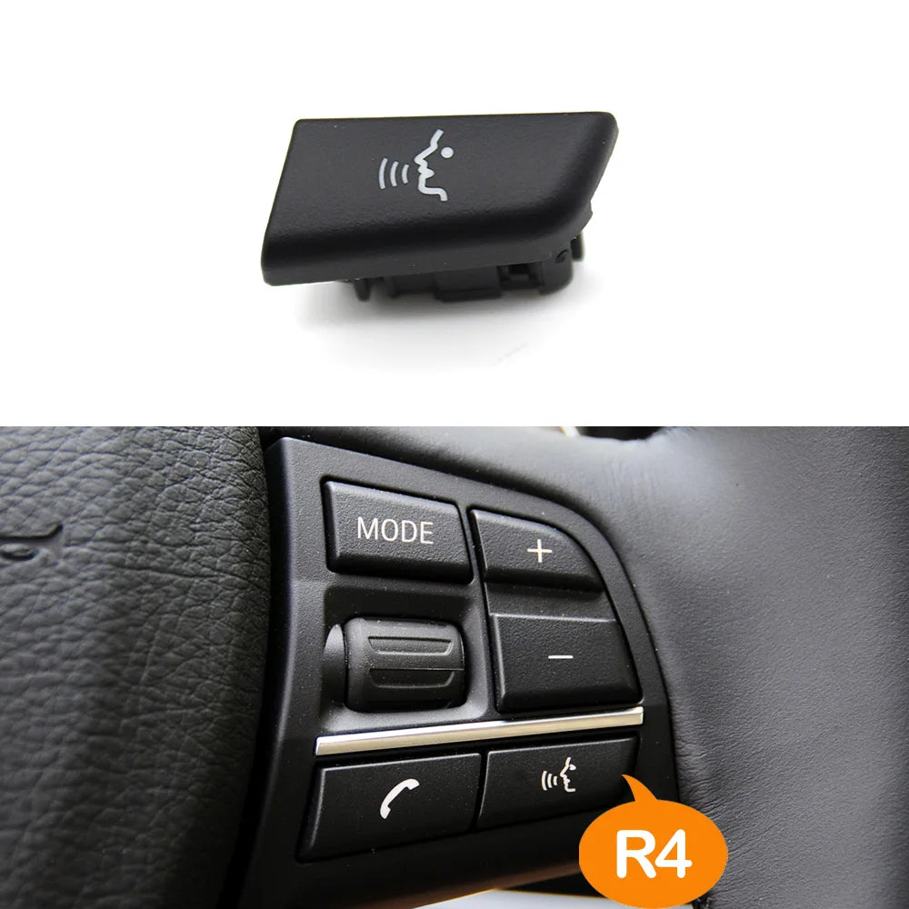Bouton commande vocale de volant BMW position R4 avec aperçu monté Bouton commande vocale de volant BMW position R4 avec aperçu monté