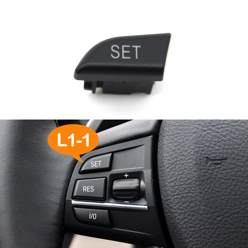 Bouton SET de volant BMW position L1-1 avec aperçu monté sur le côté gauche Bouton SET de volant BMW position L1-1 avec aperçu monté sur le côté gauche
