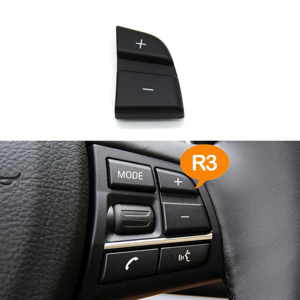 Bouton volume plus moins de volant BMW position R3 avec aperçu monté Bouton volume plus moins de volant BMW position R3 avec aperçu monté