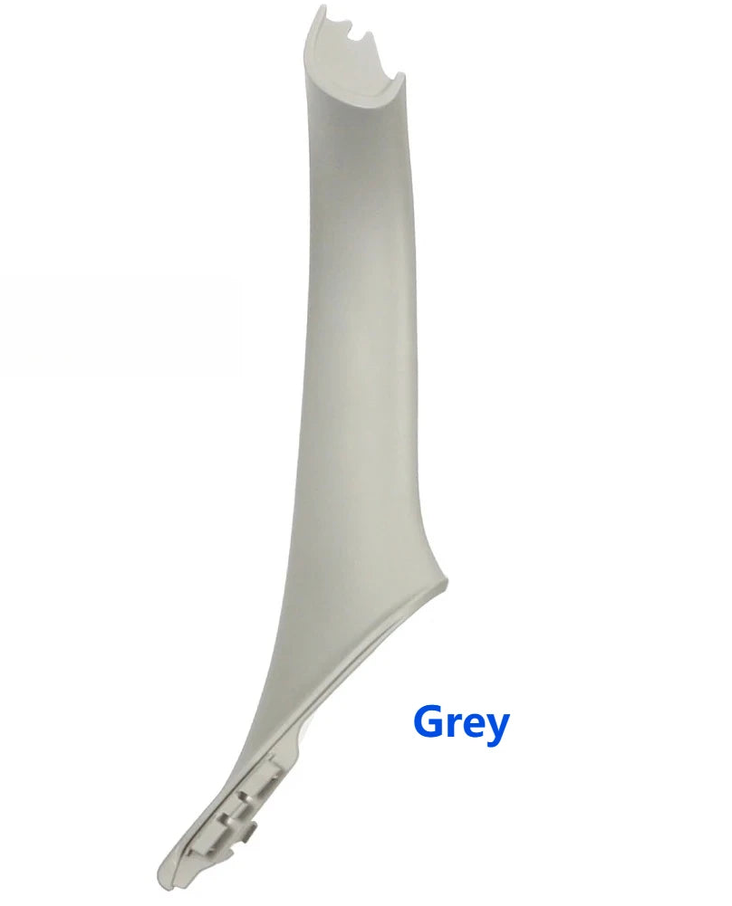 Garniture de poignée intérieure de porte BMW grise pour conduite à droite, présentée seule sur fond blanc
