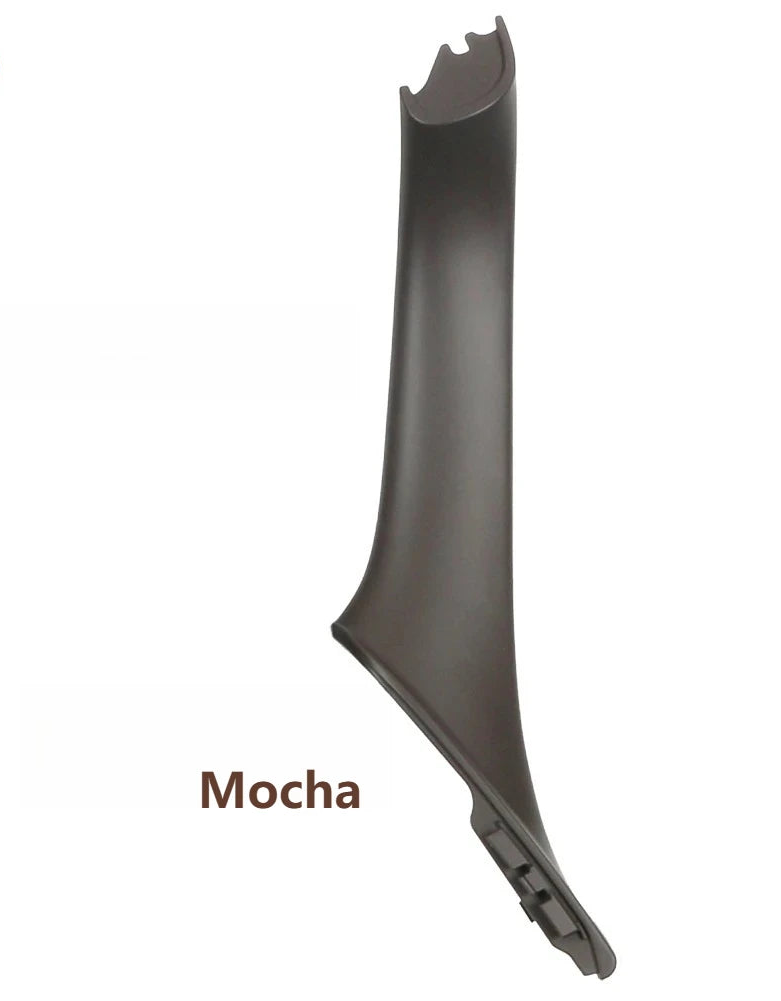 Garniture de poignée intérieure de porte BMW couleur mocha pour conduite à gauche, présentée sur fond blanc