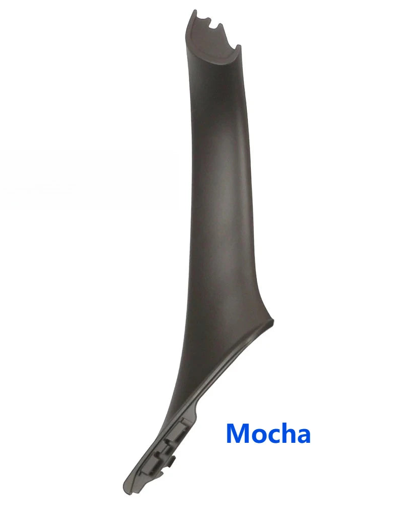 Garniture de poignée intérieure de porte BMW couleur mocha pour conduite à droite, présentée sur fond blanc