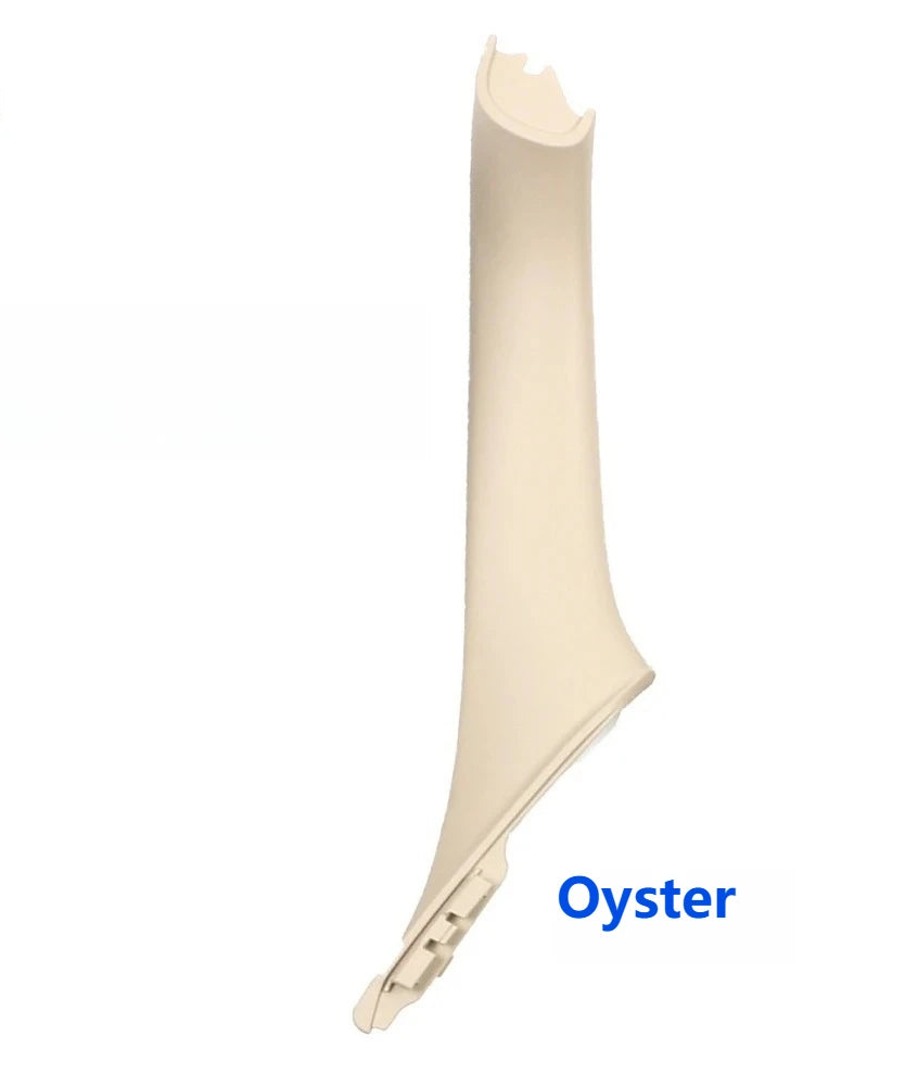 Garniture de poignée intérieure de porte BMW couleur Oyster pour conduite à droite, présentée sur fond blanc