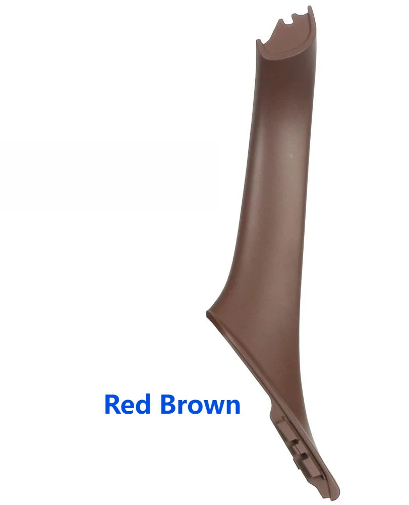 Garniture de poignée intérieure de porte BMW couleur red brown pour conduite à gauche, présentée sur fond blanc