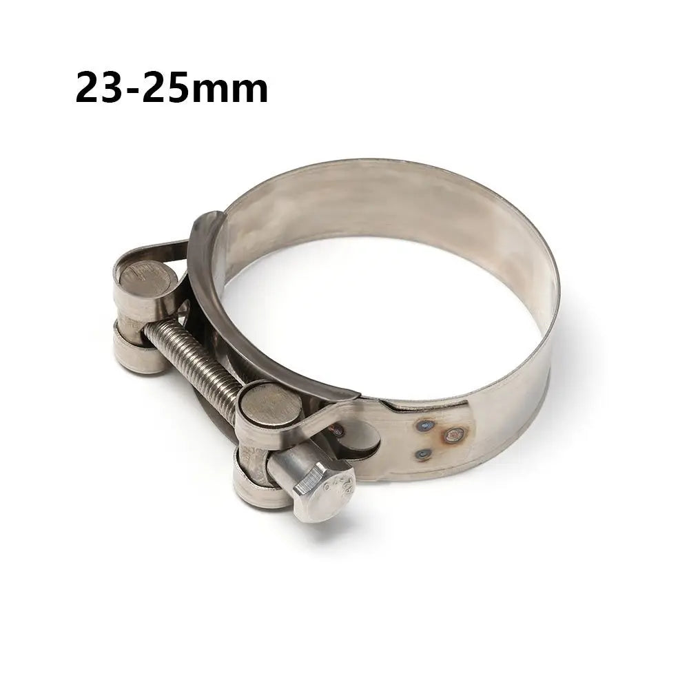 Collier de serrage inox universel pour durite en taille 23 à 25 mm Collier de serrage inox universel pour durite en taille 23 à 25 mm