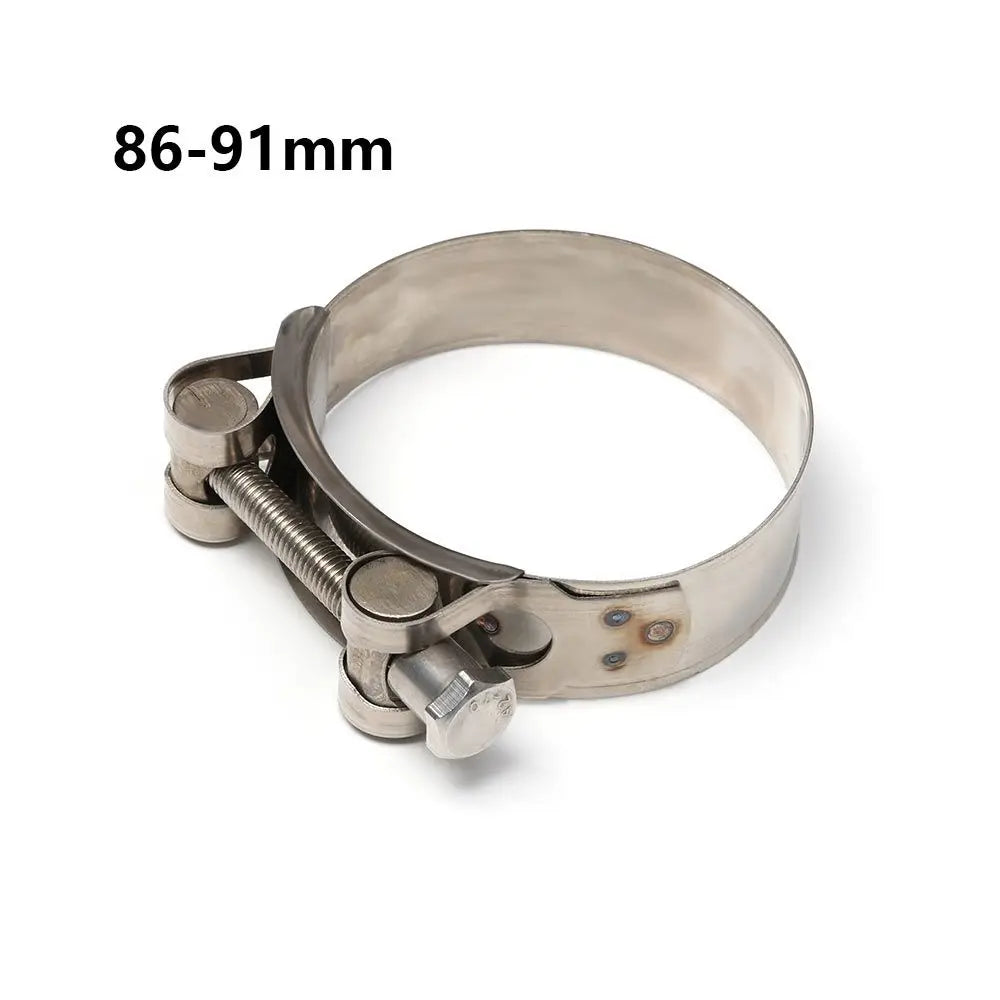 Collier de serrage inox universel pour durite en taille 86 à 91 mm Collier de serrage inox universel pour durite en taille 86 à 91 mm