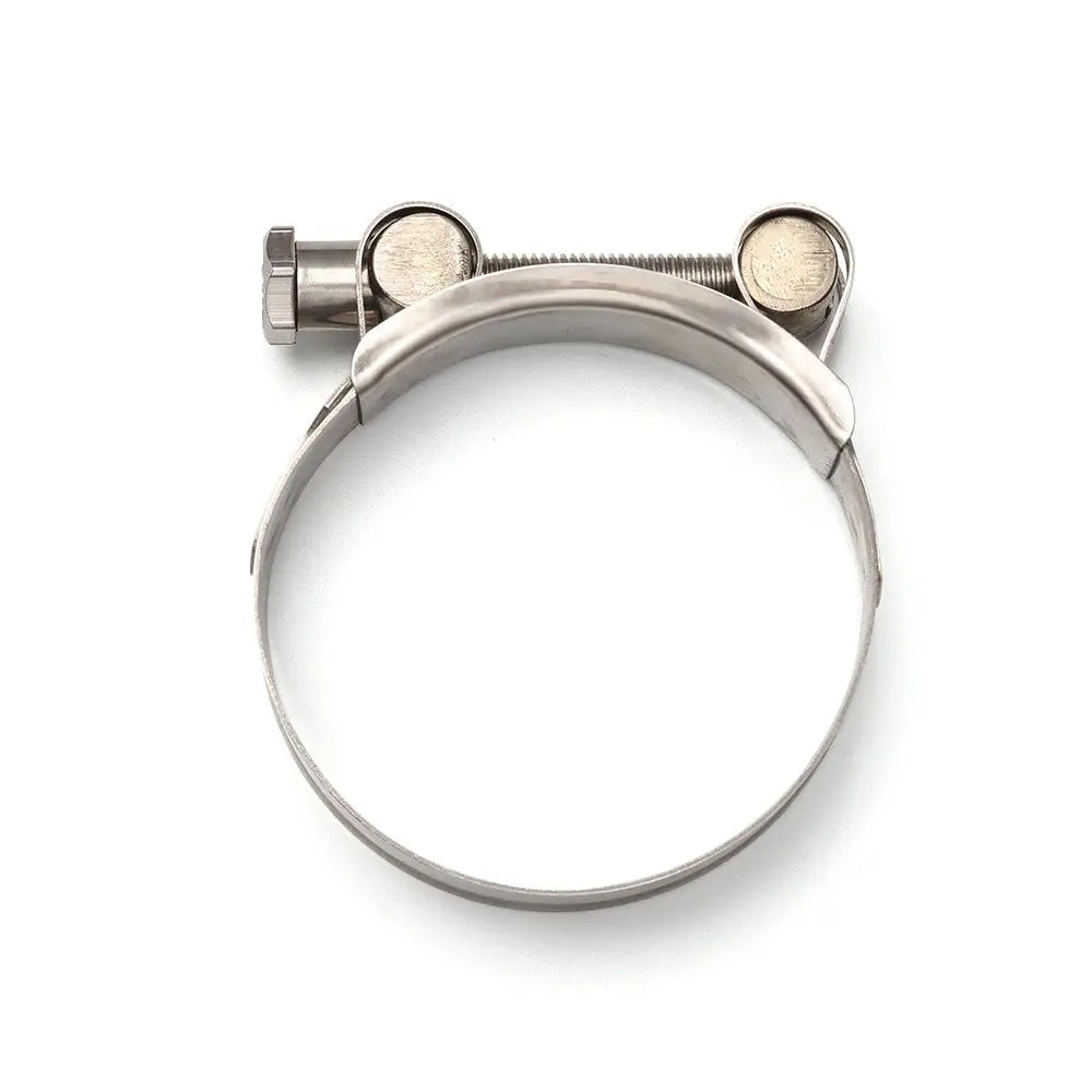 Collier de serrage inox universel pour durite vu de face