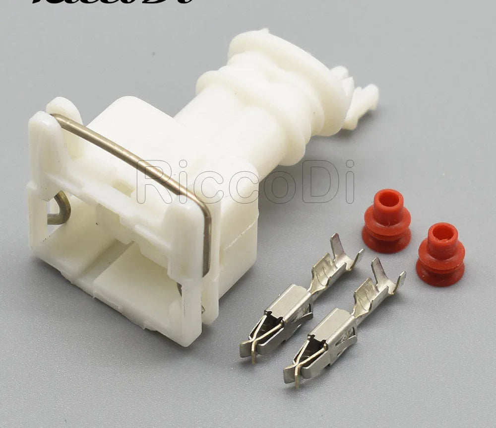Connecteur injecteur EV1 JPT 2 broches 282189-1 blanc avec cosses et joints