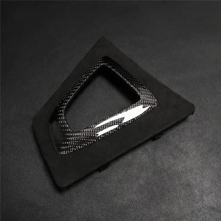Contour de levier de vitesse BMW F30 F31 F32 F36 LHD en carbone brillant et Alcantara