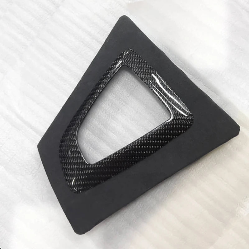 Contour triangulaire de levier BMW F30 F31 F32 F36 LHD en carbone réel et Alcantara