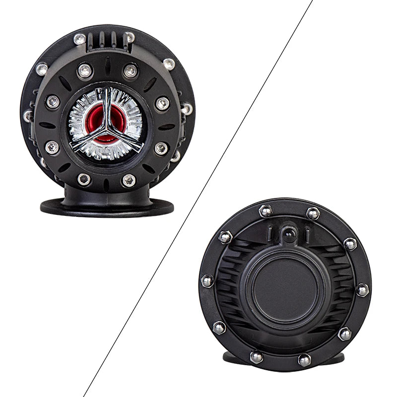 Dump valve type HKS SQV noire vue avant et arrière
