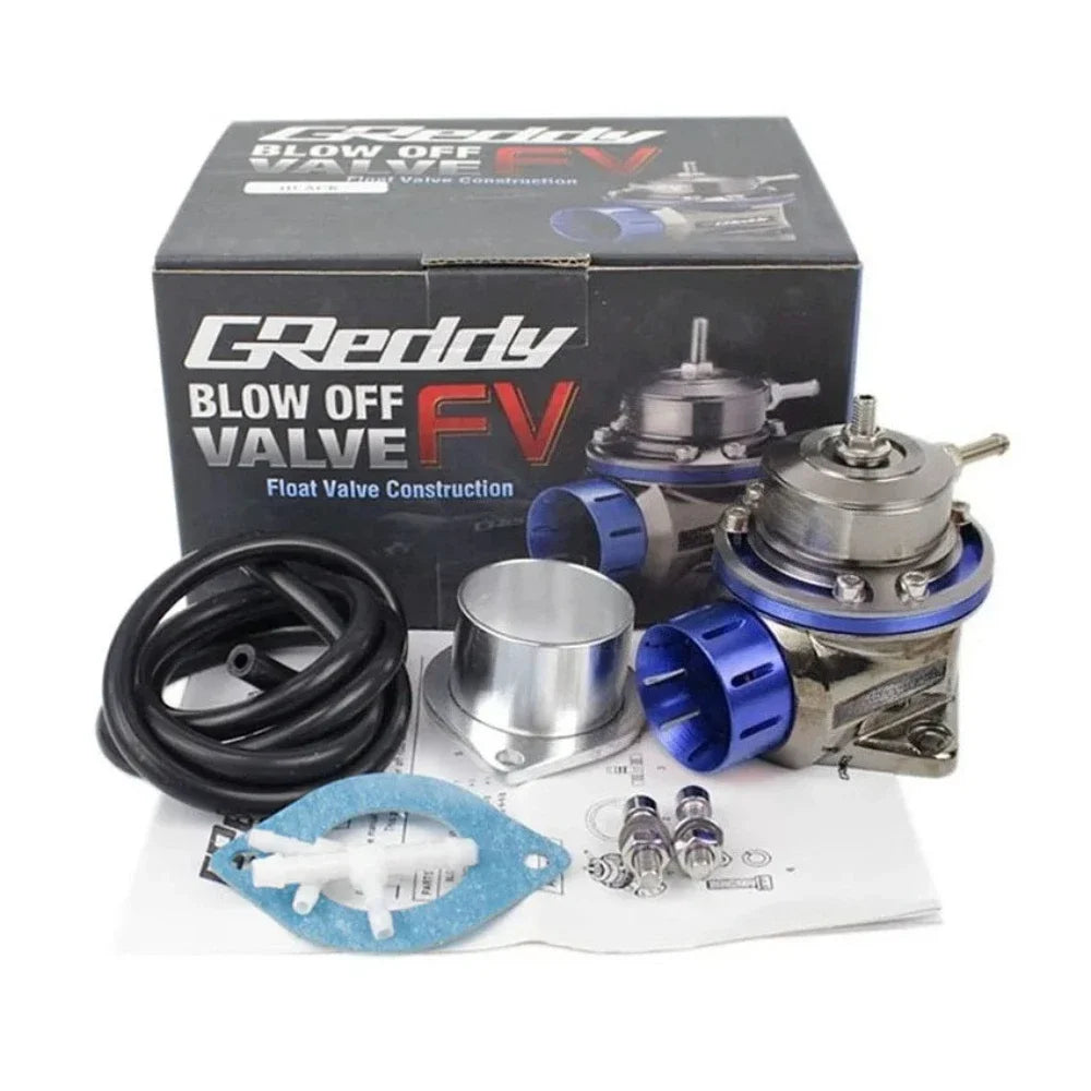 Dump valve universelle type Greddy FV pour moteur turbo avec accessoires et joint