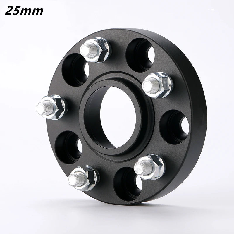 Élargisseur de voie 5x120 72,6 mm noir épaisseur 25 mm présenté seul Élargisseur de voie 5x120 72,6 mm noir épaisseur 25 mm présenté seul