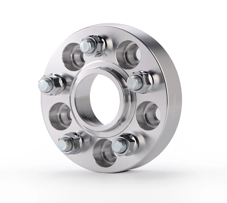 Élargisseur de voie 5x120 72,6 mm en aluminium présenté seul sur fond clair
