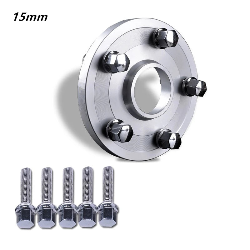 Élargisseur de voie 5x112 66,6 mm en aluminium épaisseur 15 mm avec vis