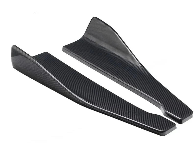 Extensions de bas de caisse universelles de 48 cm avec finition carbone présentées sur fond blanc