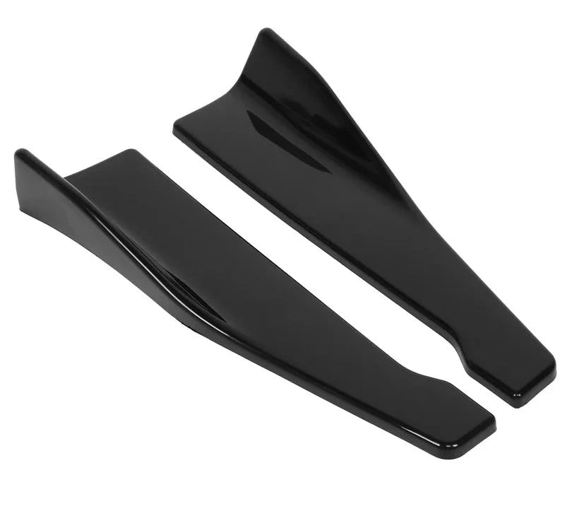 Extensions de bas de caisse universelles de 48 cm en noir brillant présentées sur fond blanc