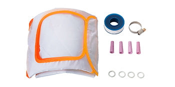 Kit d’accessoires pour sableuse avec cagoule de protection et consommables