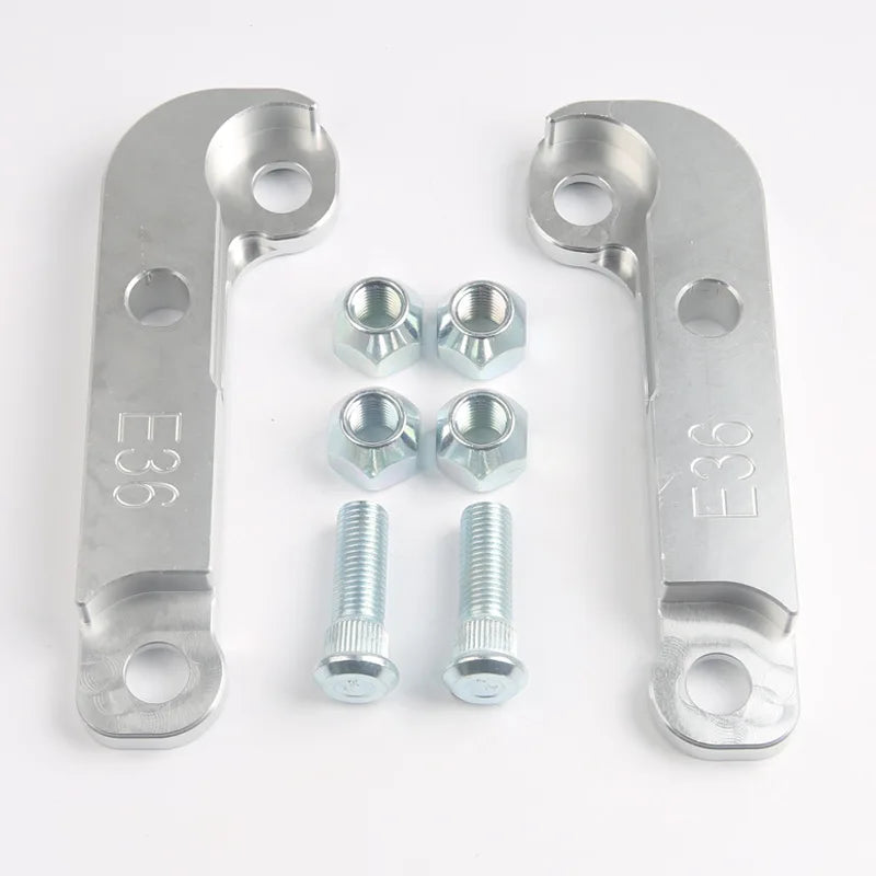 Kit drift d’augmentation d’angle BMW E36 M3 en finition argent avec visserie