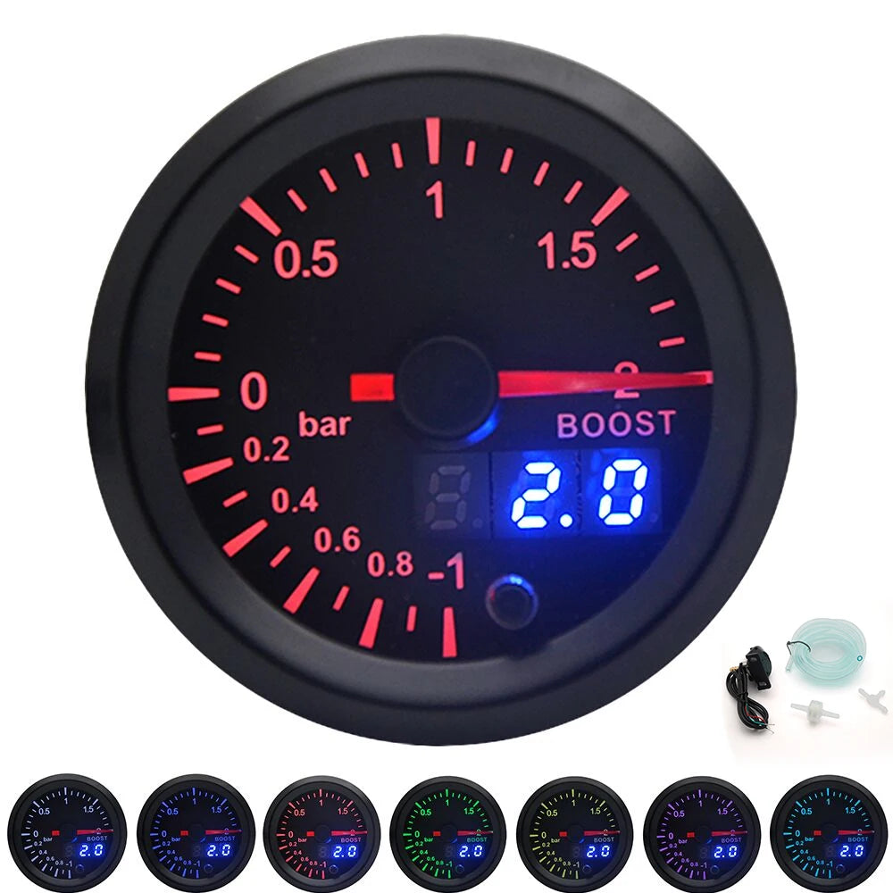 Manomètre 52 mm de boost à double affichage Manomètre 52 mm de boost à double affichage