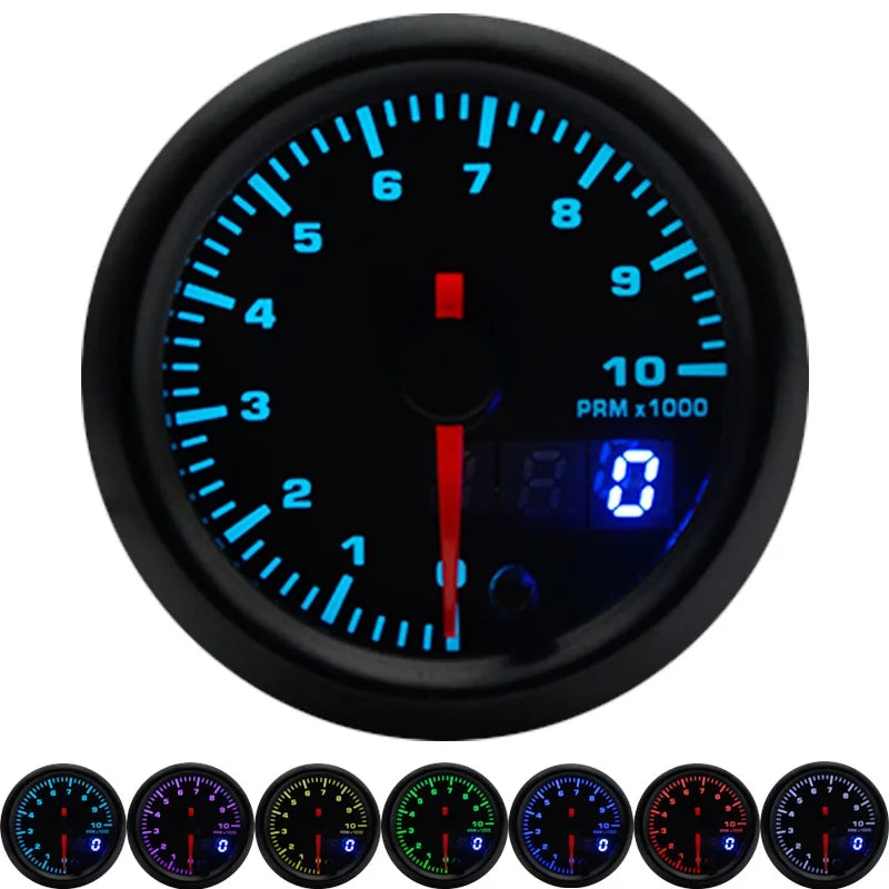 Manomètre 52 mm double affichage bleu clair Manomètre 52 mm double affichage bleu clair