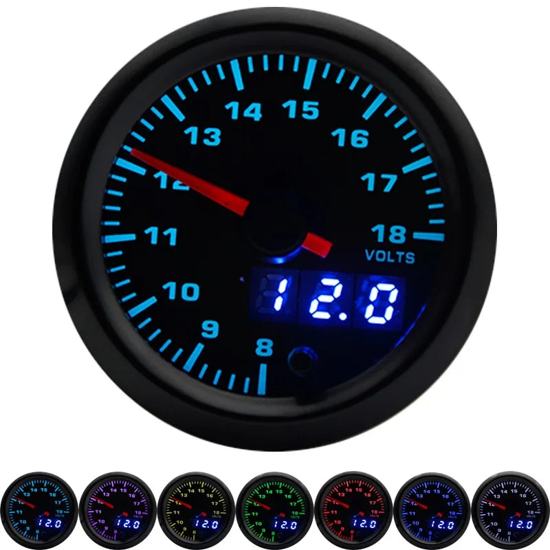 Manomètre 52 mm double affichage bleu foncé Manomètre 52 mm double affichage bleu foncé