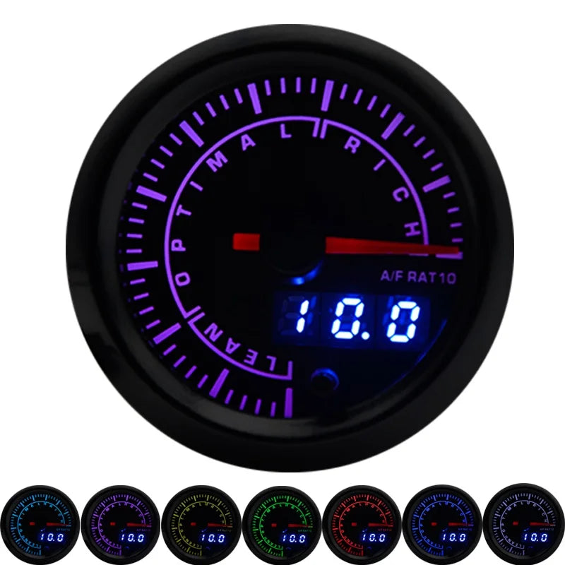 Manomètre 52 mm double affichage violet vue détail Manomètre 52 mm double affichage violet vue détail