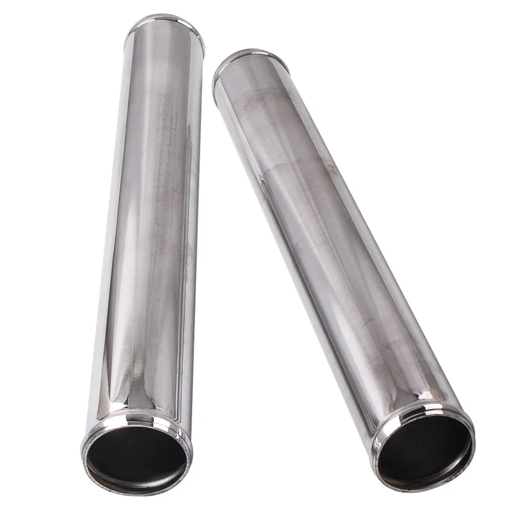 Deux tubes droits de piping 2.5 pouces pour kit turbo sur fond