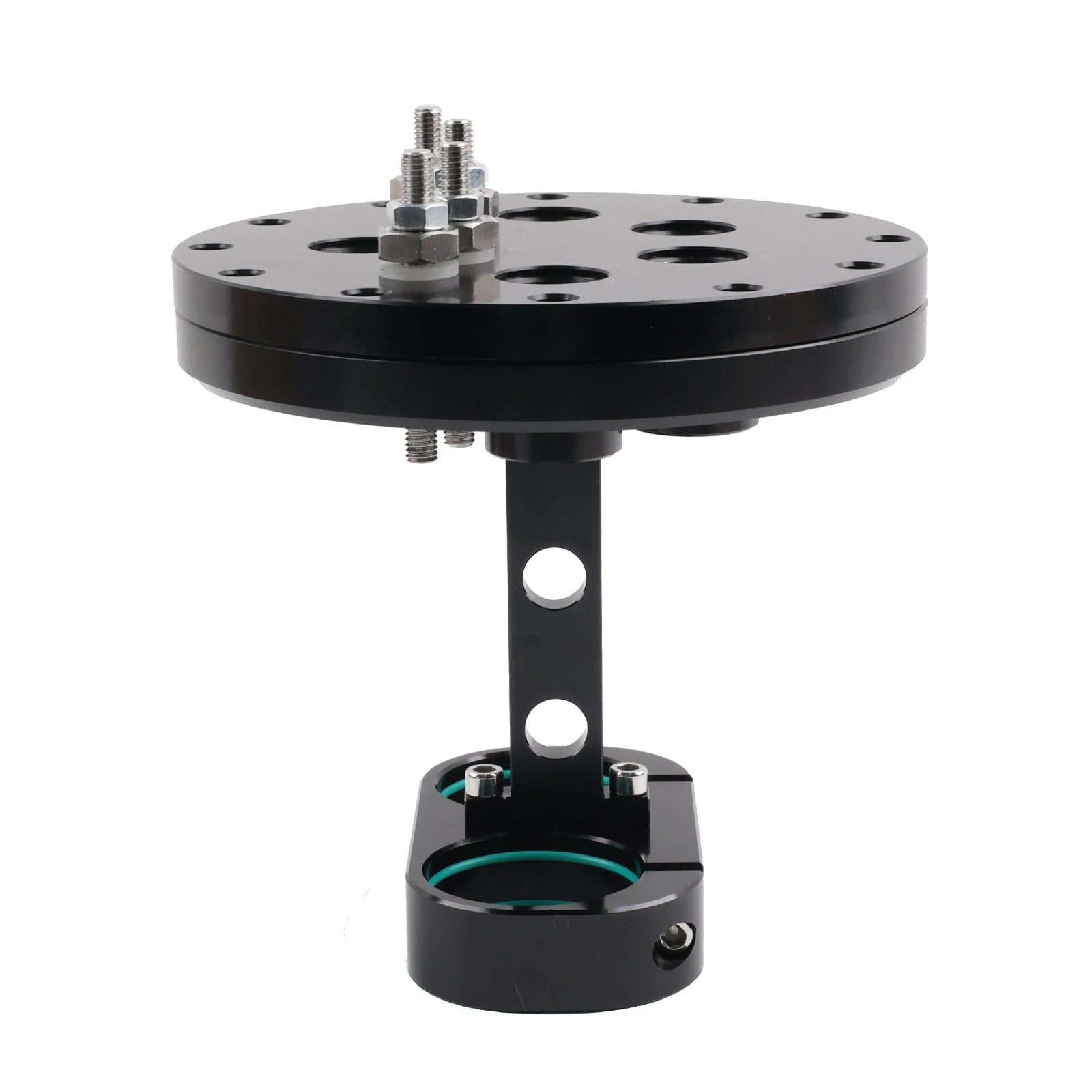Platine et support de montage pour réservoir tampon essence double pompe compatible Walbro