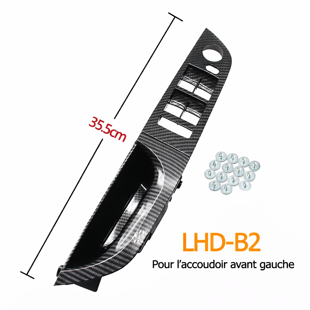Poignée intérieure BMW E90 E91 LHD B2 avec dimensions et vis de fixation